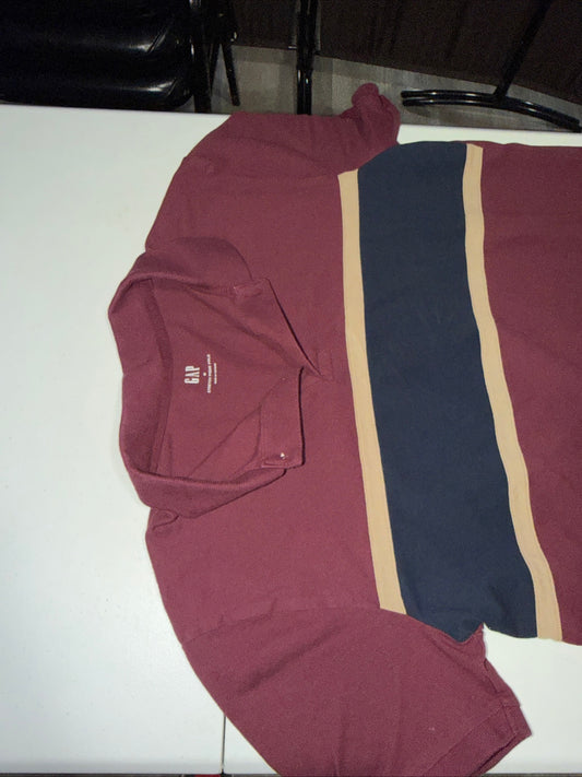 Gap Men’s Colorblock stretch pique polo shirt size M
