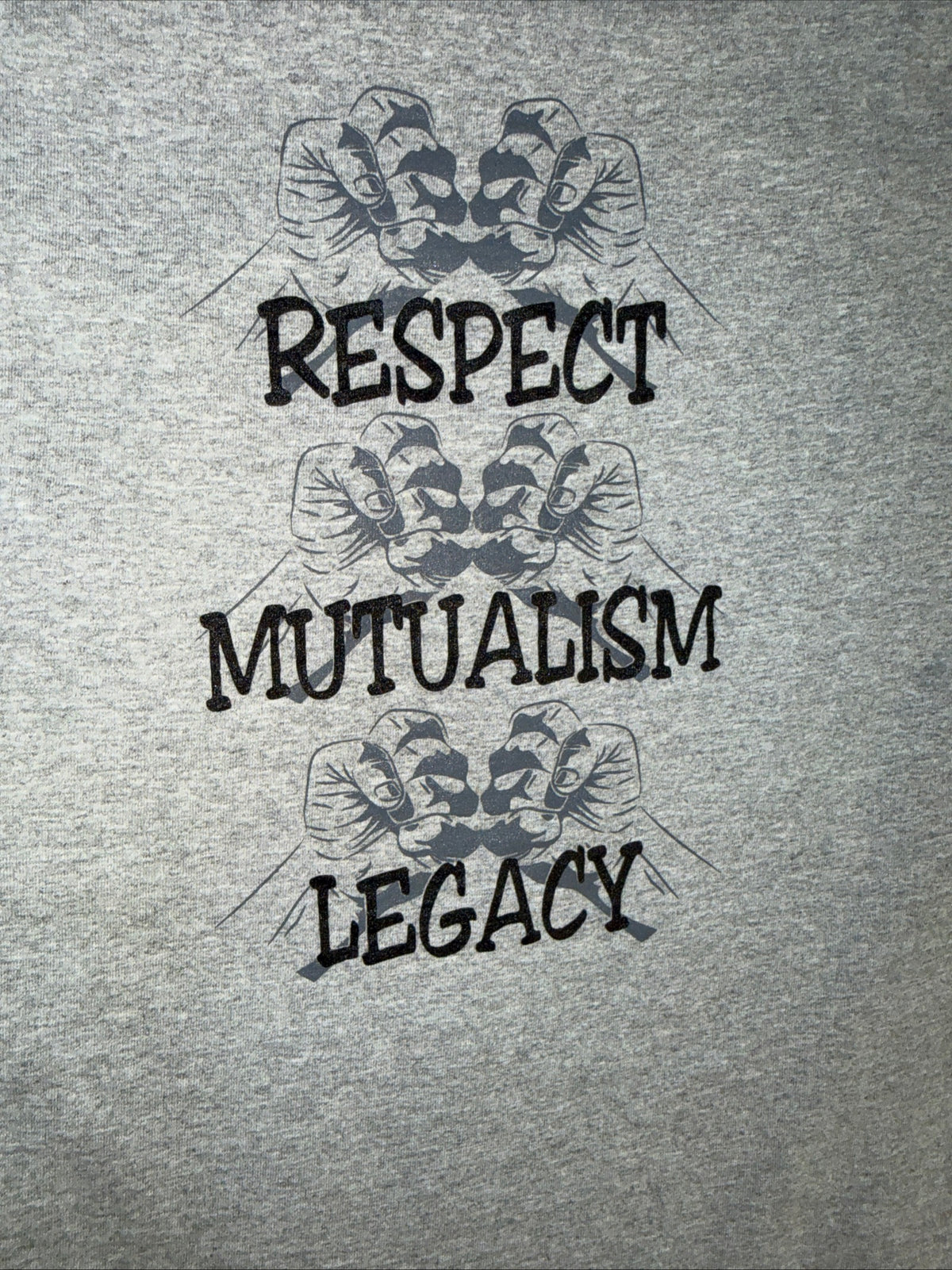 Streetwear Monogram G Logo Heather Gray Graphic T-Shirt Size L For Men
