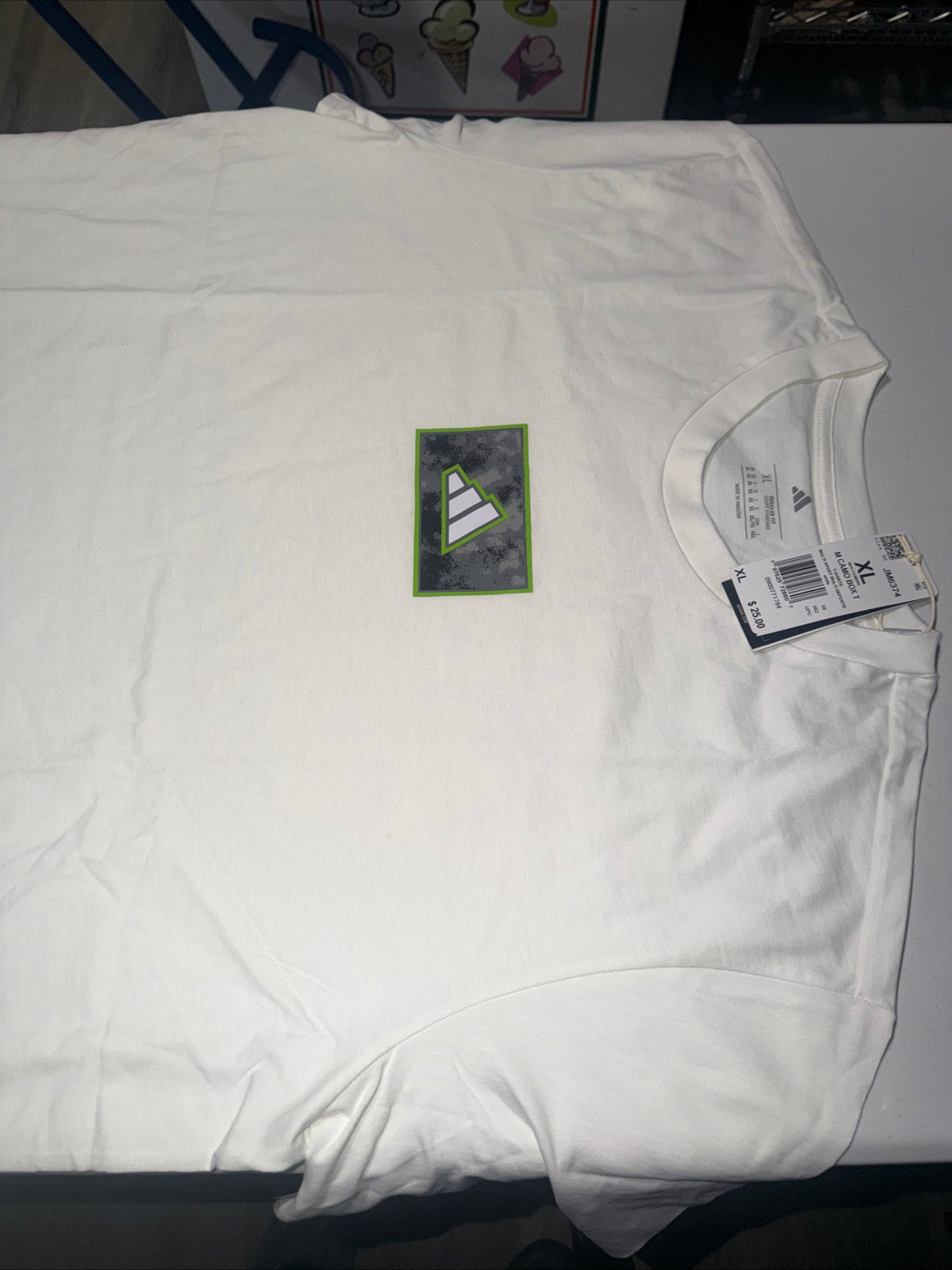 Adidas Regular Fit Coupe Standard Shirt In white Size Men’s XL