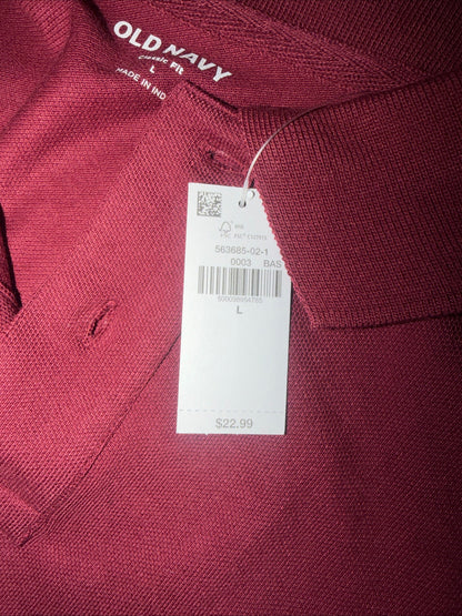 Old Navy Classic Fit men’s red polo shirt Size Men’s L