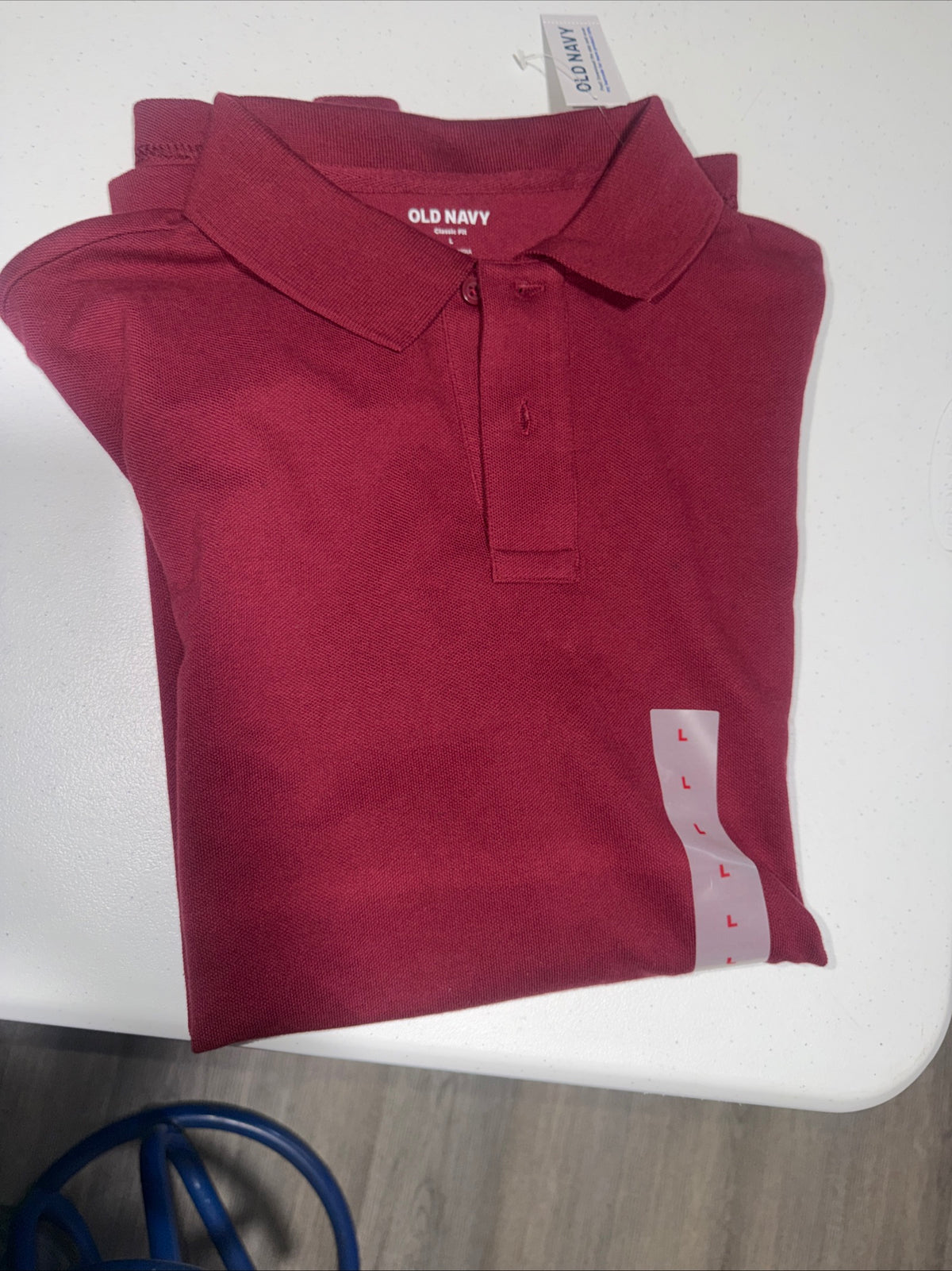 Old Navy Classic Fit men’s red polo shirt Size Men’s L
