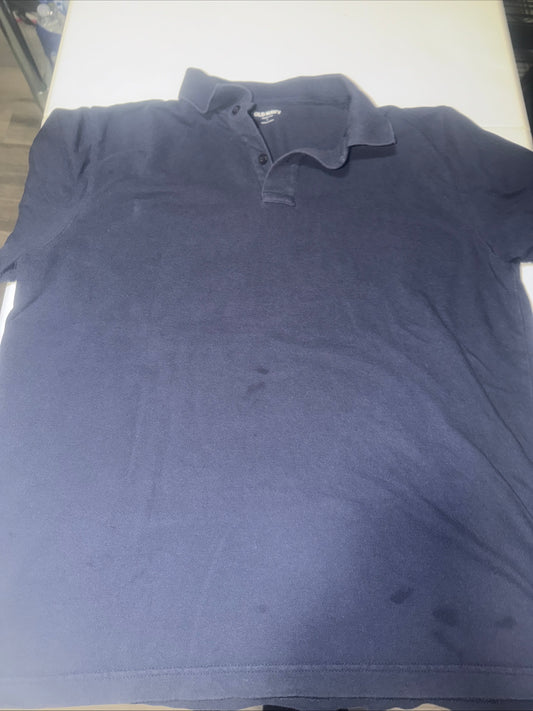 Old Navy Classic Fit Men’s Blue Polo Shirt Size Large