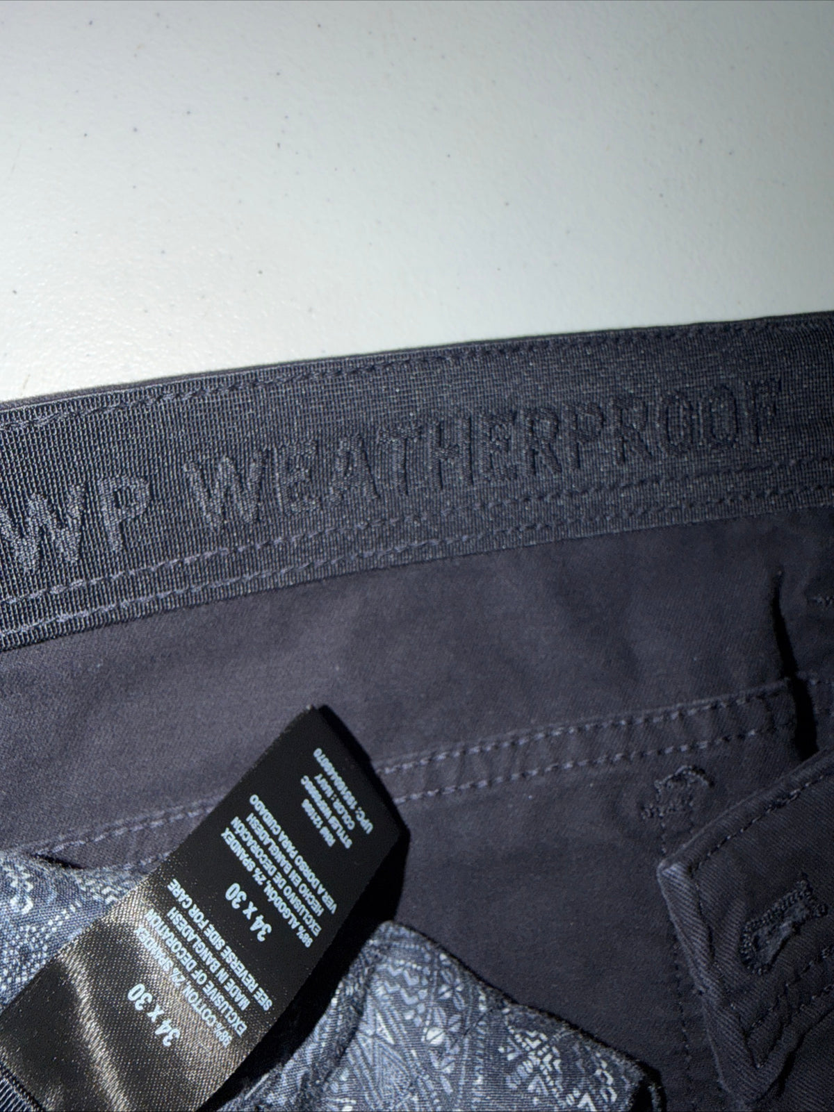 WP WeatherProof Dark Blue Men’s pants, Size 34x30