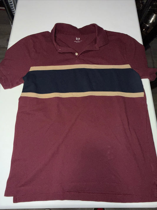 Gap Men’s Colorblock stretch pique polo shirt size M
