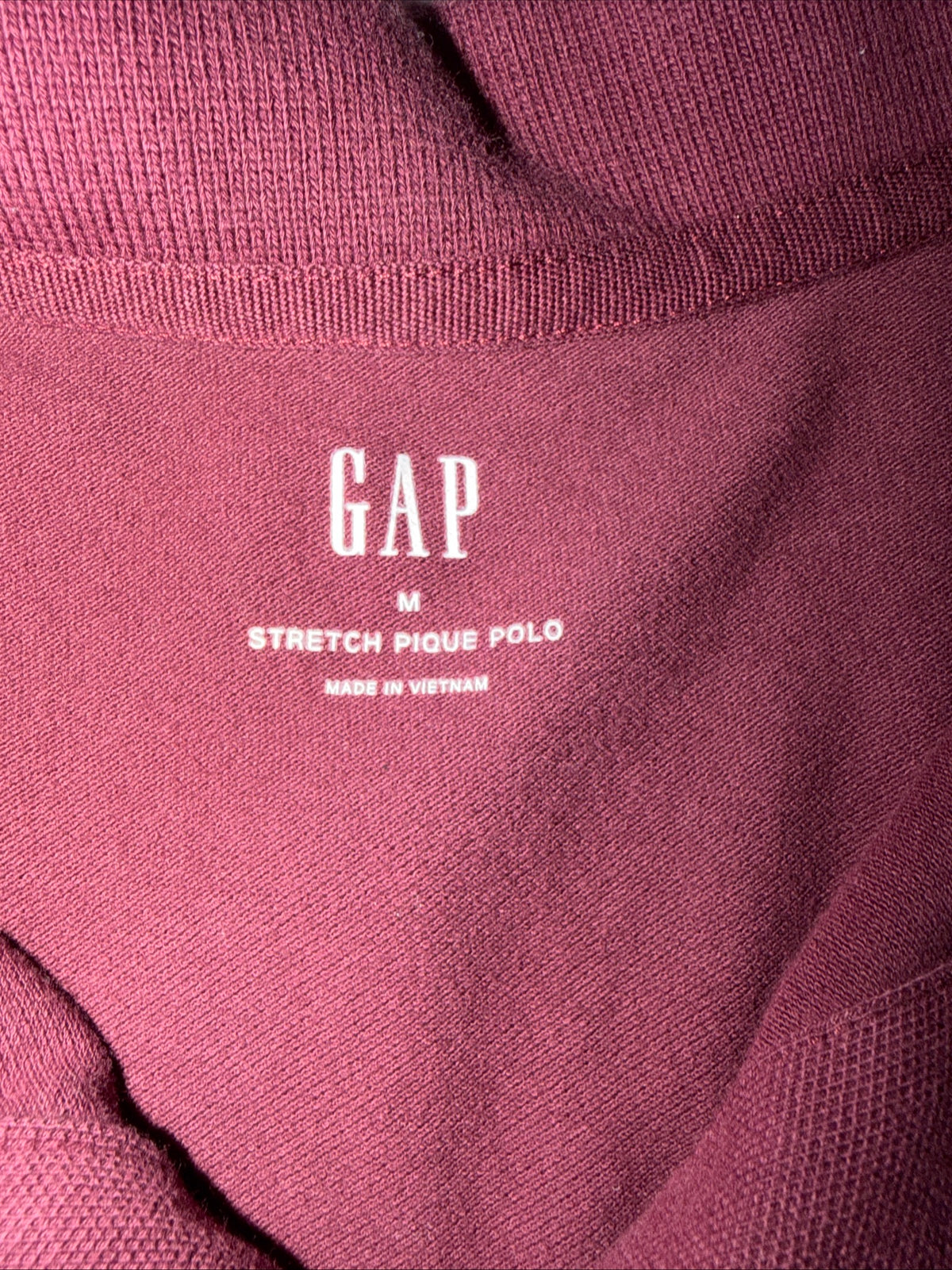 Gap Men’s Colorblock stretch pique polo shirt size M