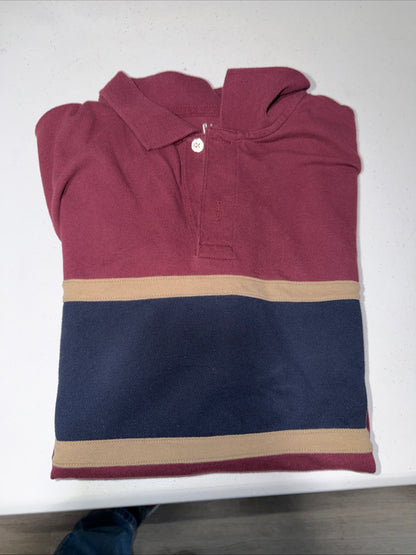 Gap Men’s Colorblock stretch pique polo shirt size M