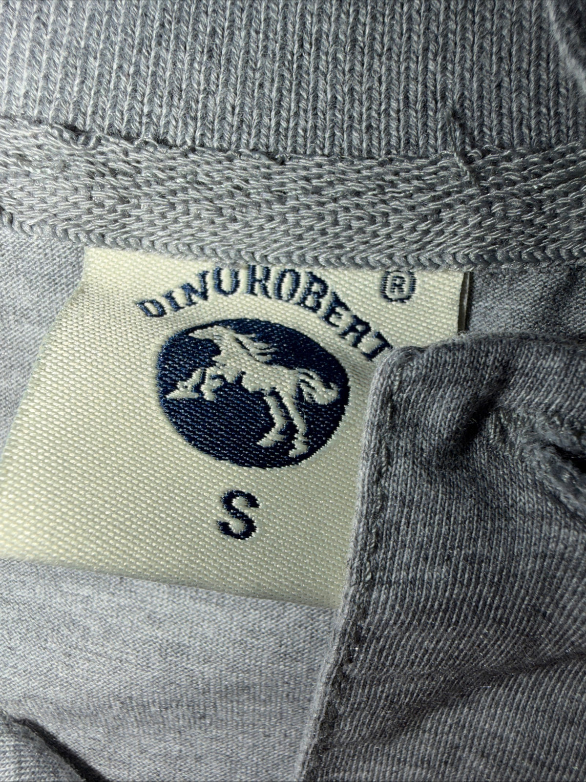 DinoRobert Men’s Grey Polo Shirt Size Small