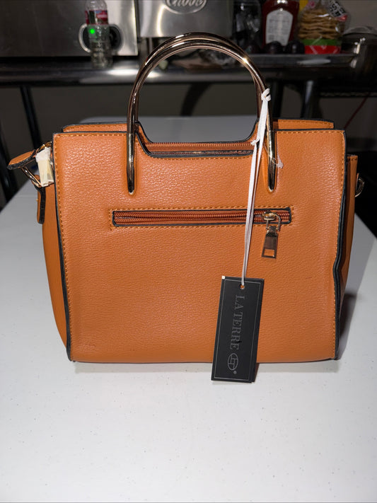 La terre Fashion New woman’s Handbag Bag Purse in Tan