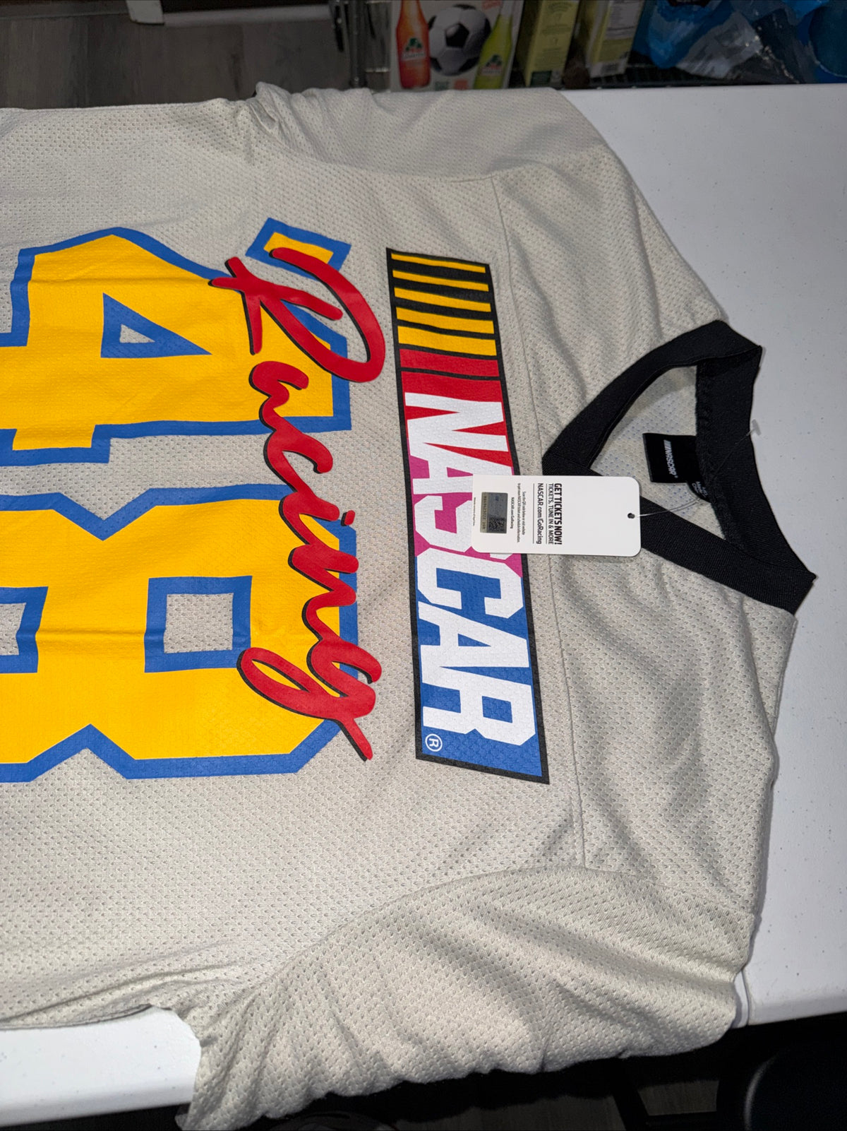 Men’s NASCAR Retro Graphic T-Shirt With A Number 48 on It Size M