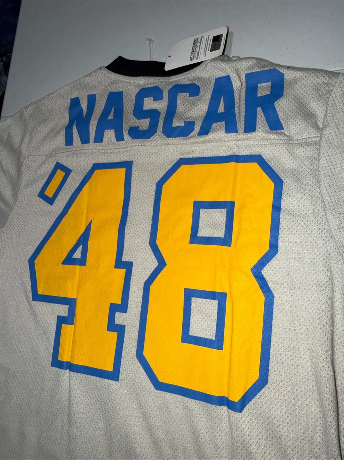 Men’s NASCAR Retro Graphic T-Shirt With A Number 48 on It Size M