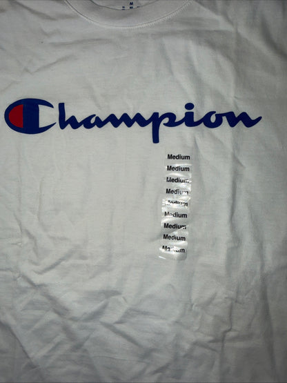 Champion Men’s Short Sleeve T-shirt Classic Graphic White, Size M