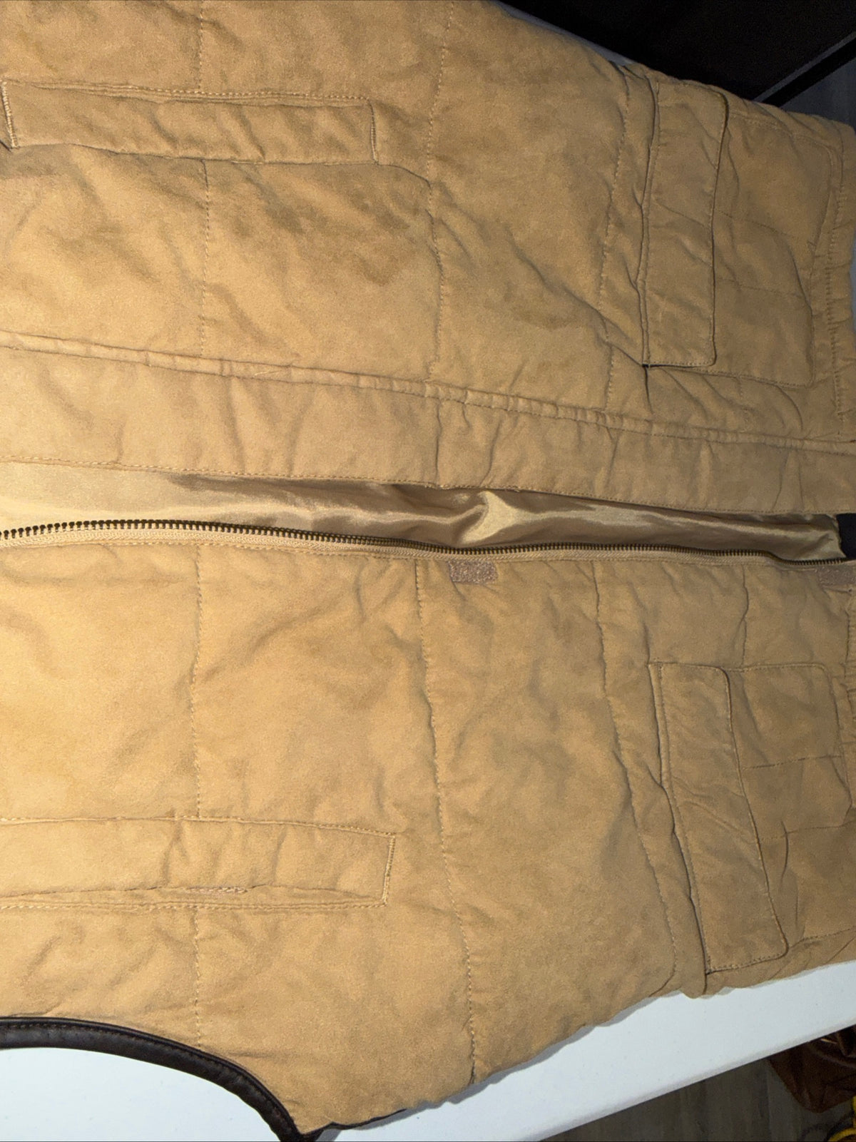 Class/club Brand Tan Leather Jacket Size 18/20