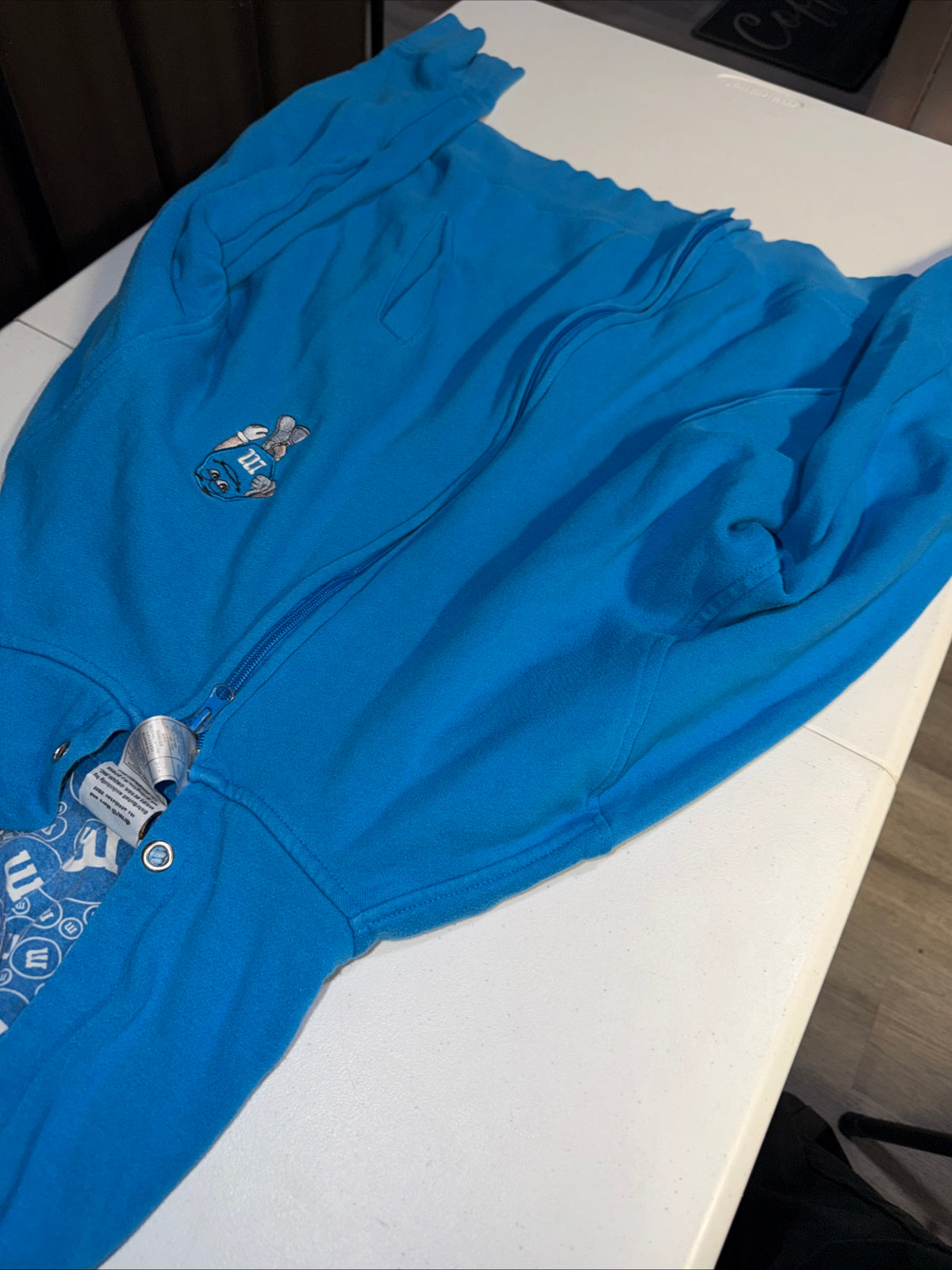 Blue M&M’s World Full-zip hoodie Size L