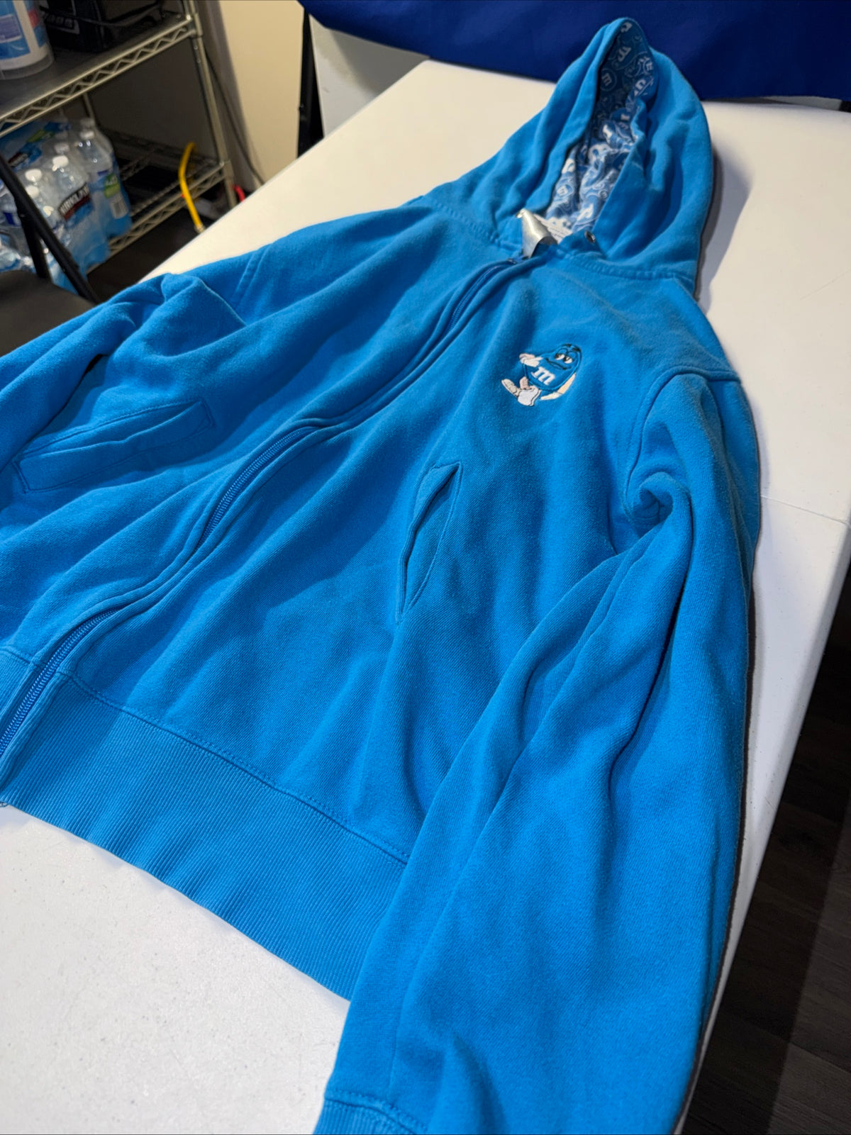 Blue M&M’s World Full-zip hoodie Size L