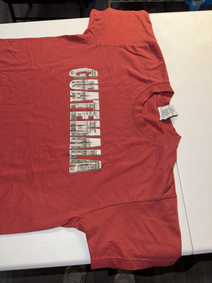 Retro Antigua Guatemala Colonial Architecture T-shirt Size M