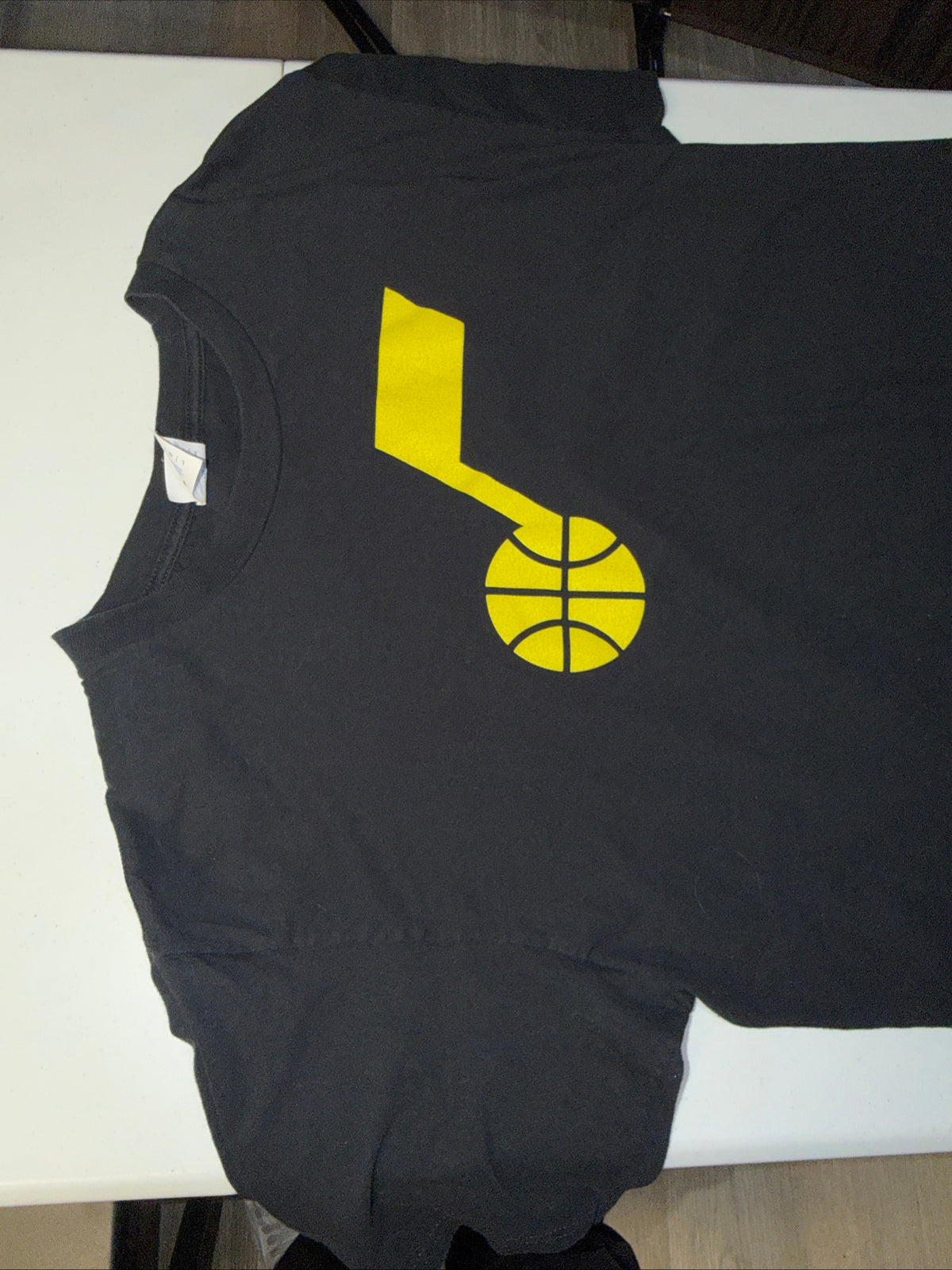 Officially Licensed NBA Utah Jazz Throwback Music Note Shirt Size L