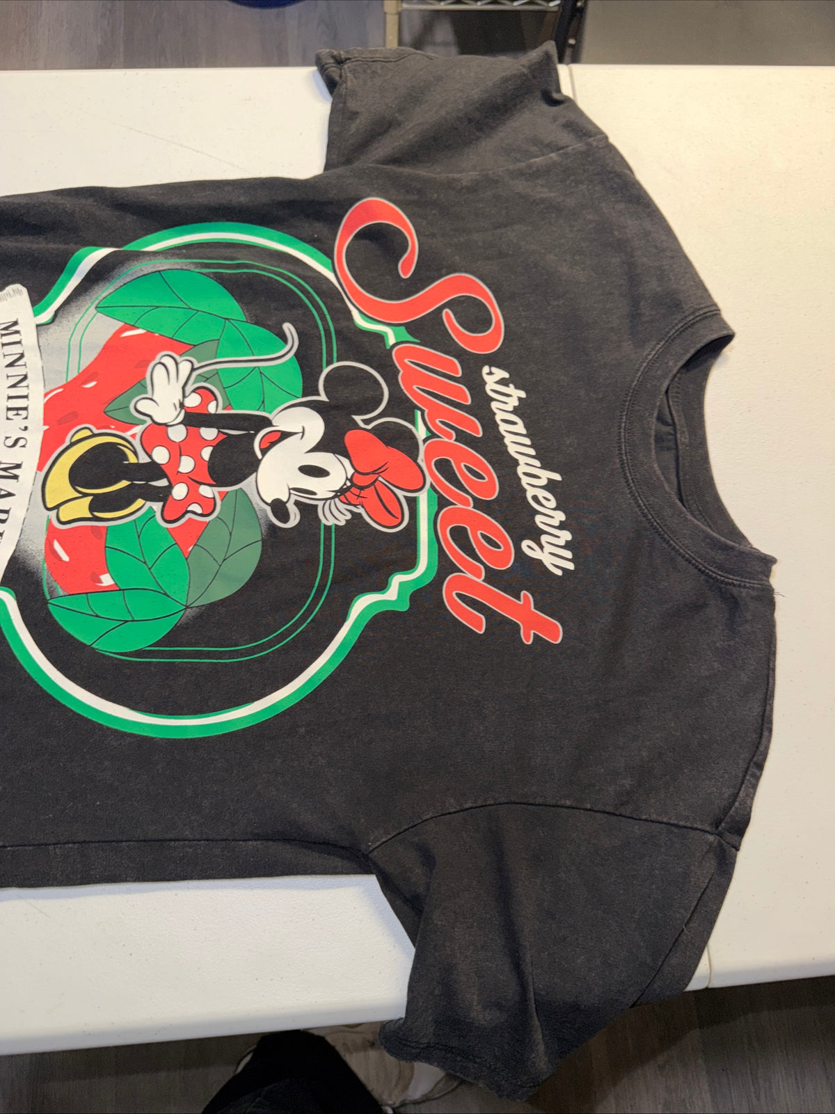 Disney Minnie Mouse “Strawberry Sweet- Minnie’s Market Graphic Tee Size XS