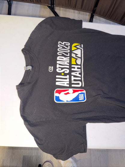 Men’s Fanatics Black 2023 NBA All-Star Game Offical Logo T-shirt Size L