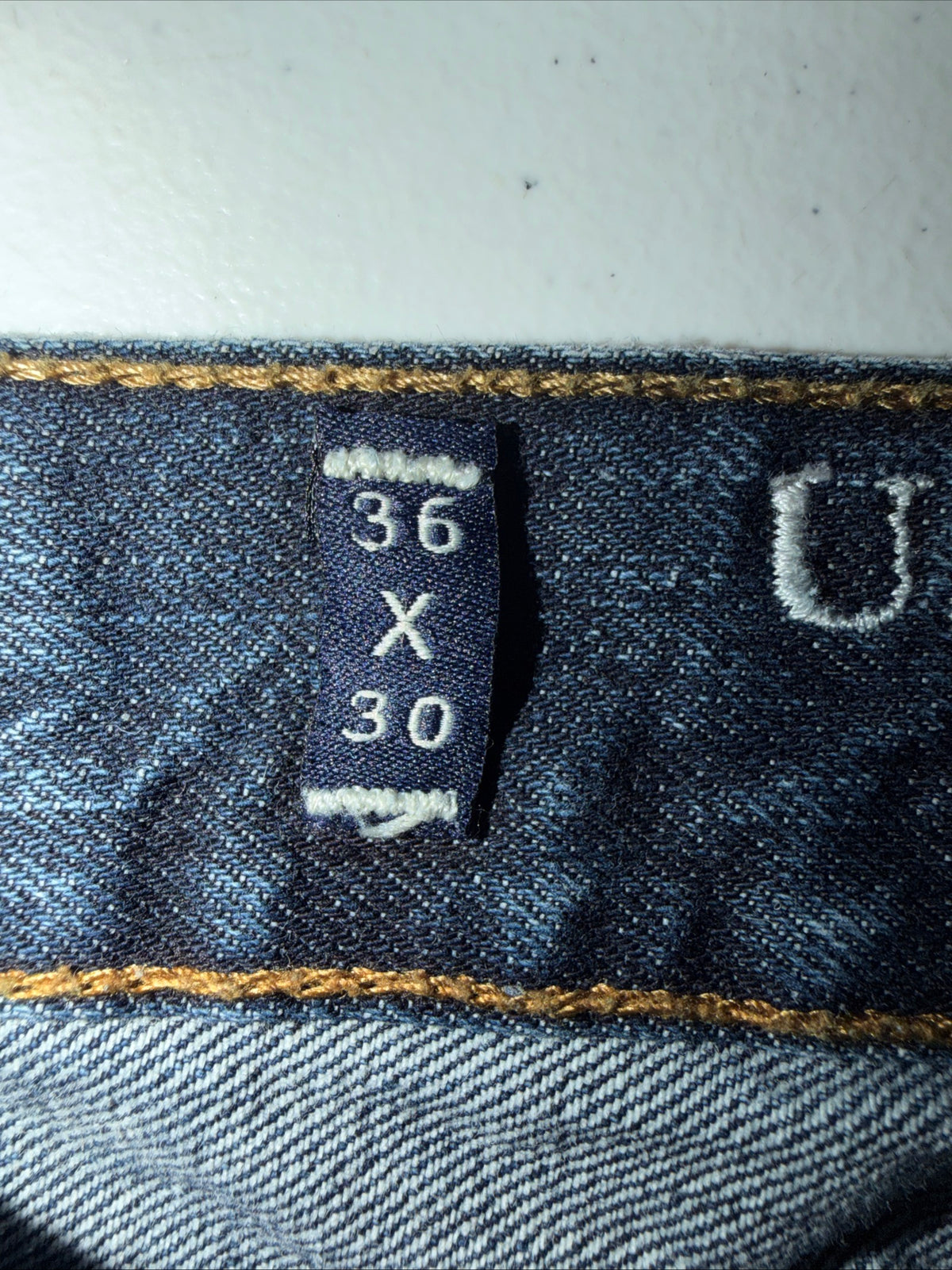 U.S. Polo Assn. Men’s Straight Leg Jeans Dark Wash Blue Denim Size 36x30
