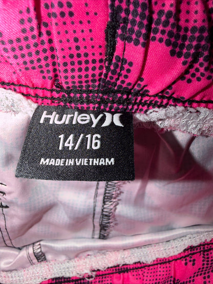 Hurley Boys Rainbow Digital Camo Board Shorts Swim Trunks Size 14-16