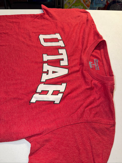 Champion University of Utah Men’s Red Short Sleeve T-Shirt Size M
