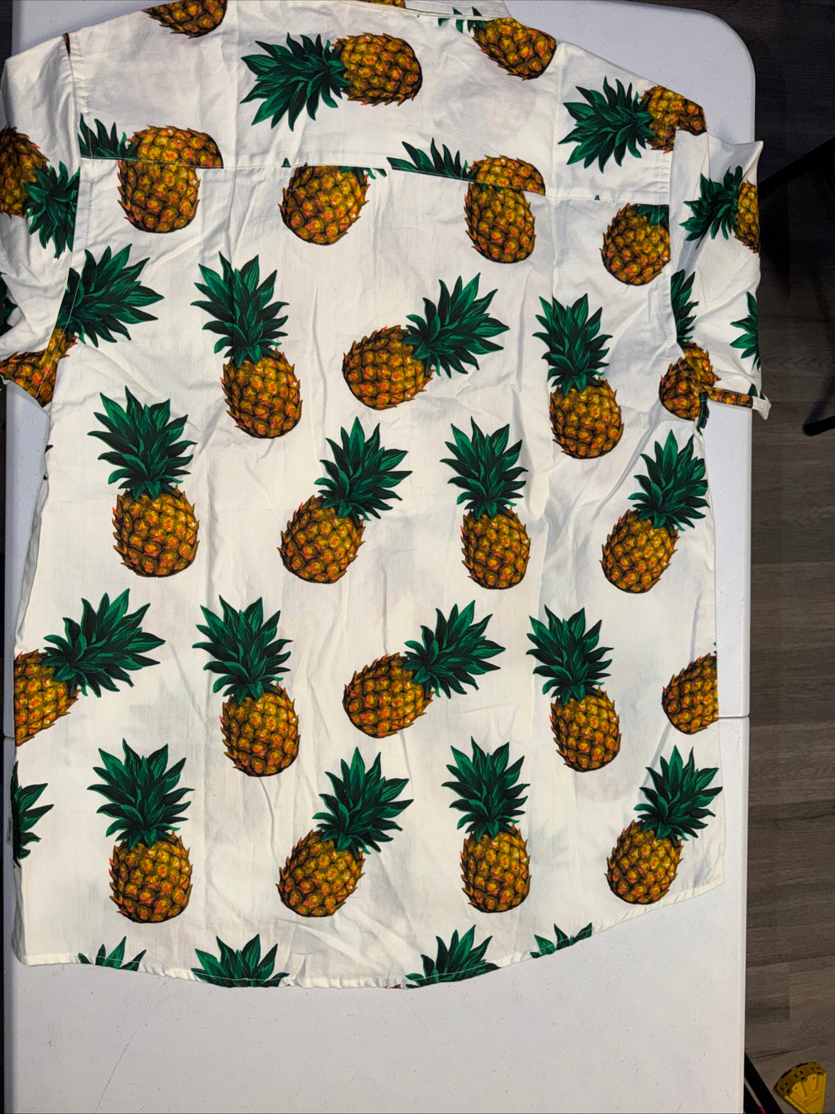 VSTR Men’s Pineapple Tropical Hawaiian Shirt- Size L For Men