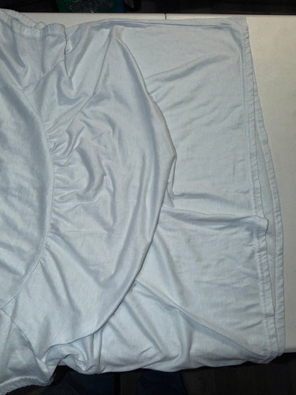 Amanda Paige Pastel Blue Smocked Henley Nightgown SleepWear Plus Size 1X