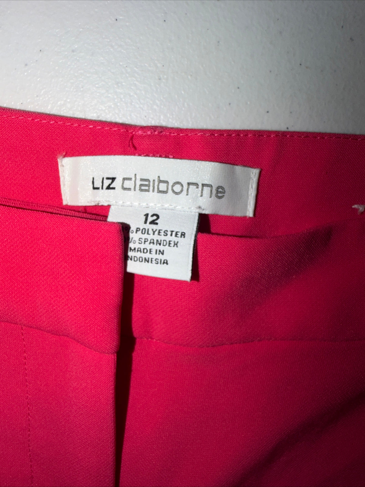 Liz Claiborne Fushsia Taliored Trouser Slacks- Womens Size 12