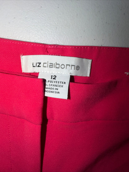 Liz Claiborne Fushsia Taliored Trouser Slacks- Womens Size 12