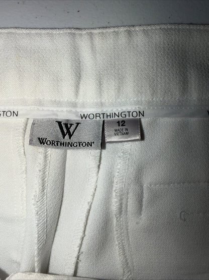 Worthington White Dress Pants Slacks Size 12 For Women