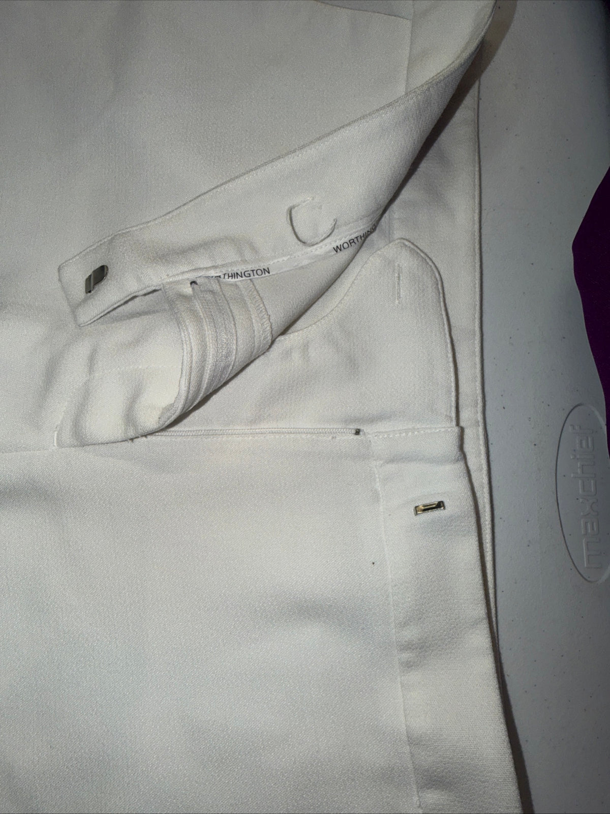 Worthington White Dress Pants Slacks Size 12 For Women